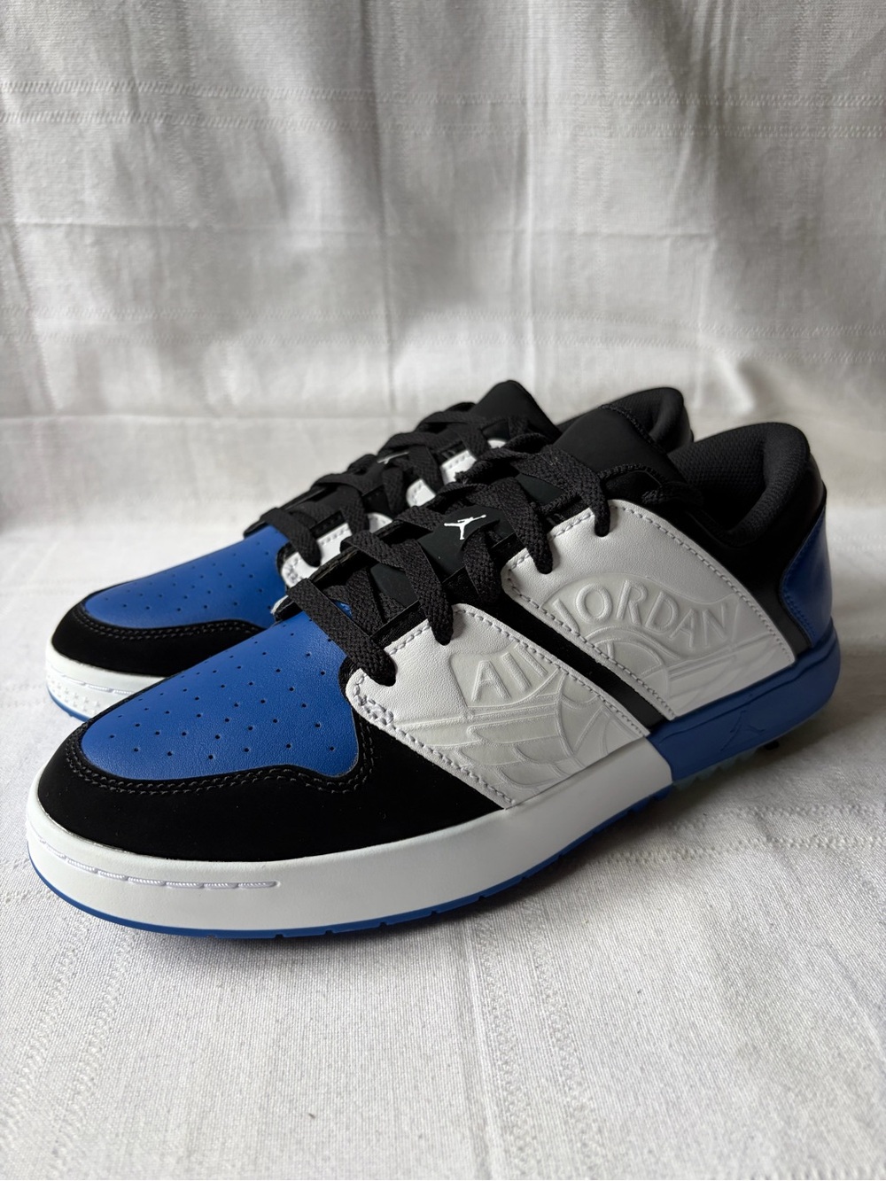 Nike Air Jordan NU Retro 1 Golf Royal Blue Black Shoes Men's Size 8.5 FZ4153-004